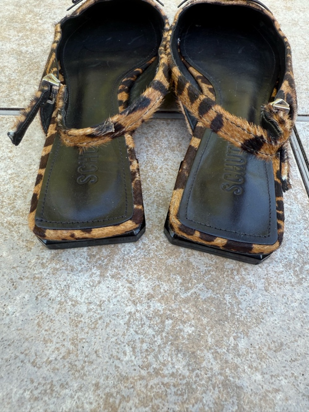 Schutz Violetta Sculpt Ballet Flats, featuring a leopard pattern - Picture 9 of 15